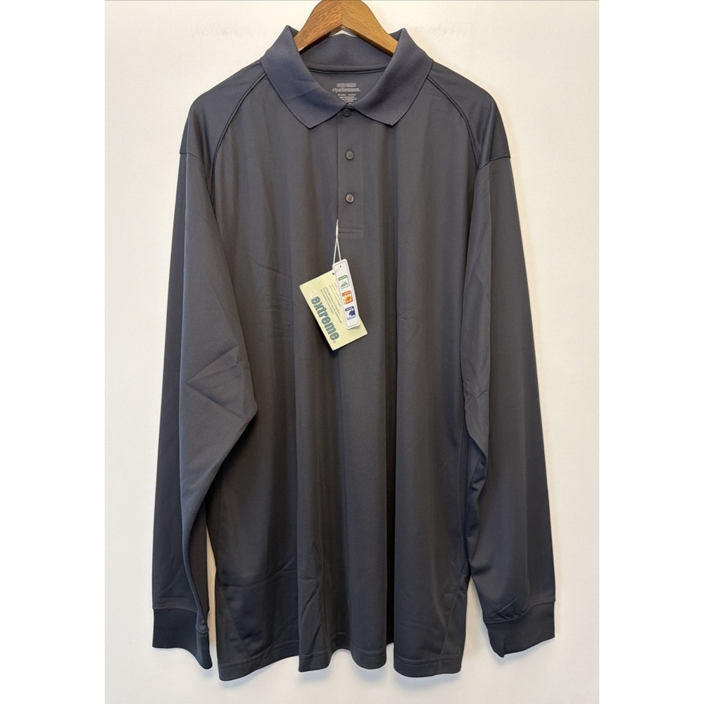 Extreme Performance NWT Polo Shirt Mens Size 4XL Gray UV Protection Style 85111